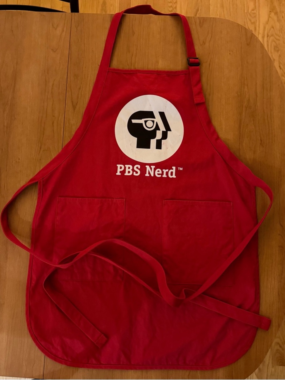 PBS Nerd Red Logo Adult Apron